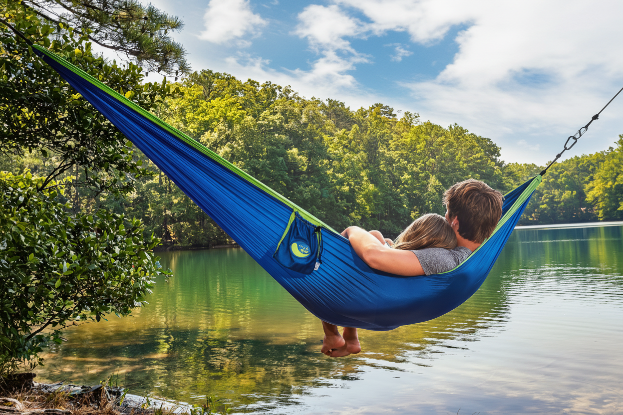 chillen hängematte Turtle Nest Hammock – Lightweight Double Hammock