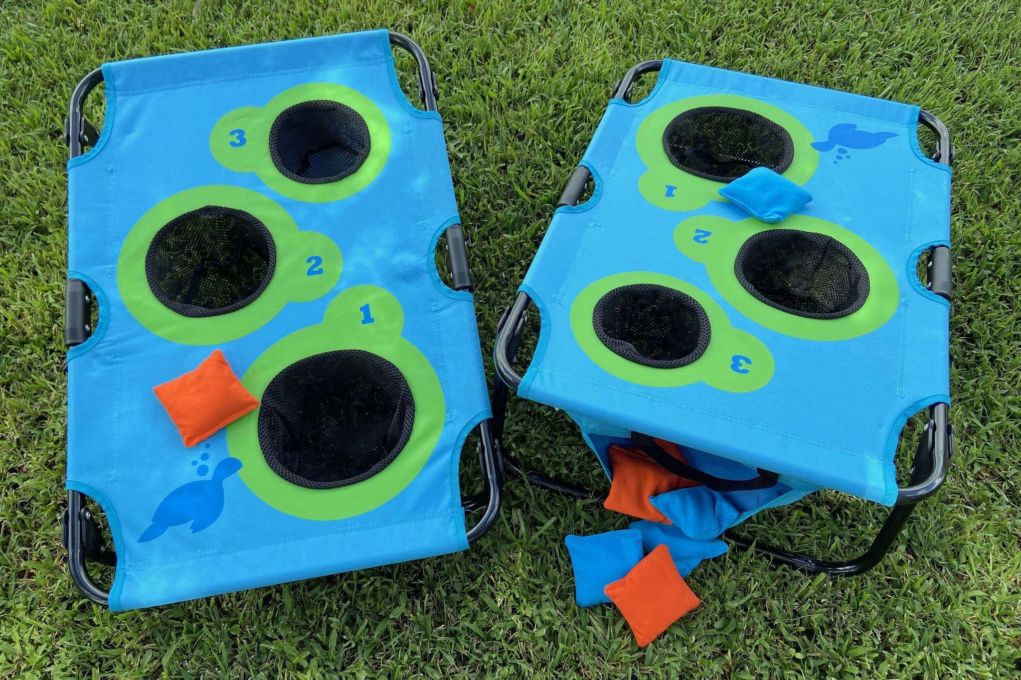 VEVOR Cornhole Set - 4x2 Ft Solid Wood Boards, Portable With Carrying Case, 8 Bean Bags, For Indoor/Outdoor Games - View #7